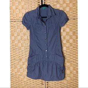 United Colors of Benetton Gray Drop Waist Dress